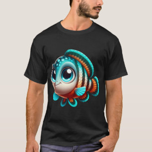 Camiseta Peixe Ciclídeo Maia Adorável