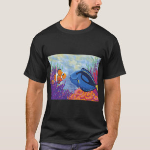 Camiseta Peixe colorido oceano peixe animal de estimação ar