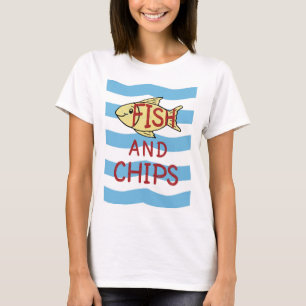 Camiseta Peixe com batatas fritas
