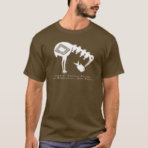 Camiseta Peixe Comendo Crane - Mimbres Pottery Design T Shi