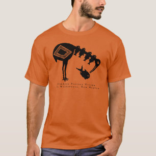 Camiseta Peixe Comendo Crane - Mimbres Pottery Design T Shi