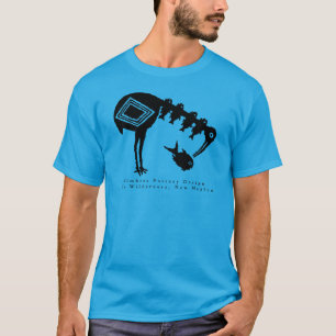 Camiseta Peixe Comendo Crane - Mimbres Pottery Design T Shi