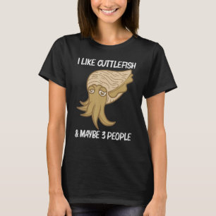 Camiseta Peixe-Cuttlefa Para Homens Criadoras Do Mar