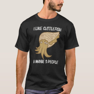 Camiseta Peixe-Cuttlefa Para Homens Criadoras Do Mar