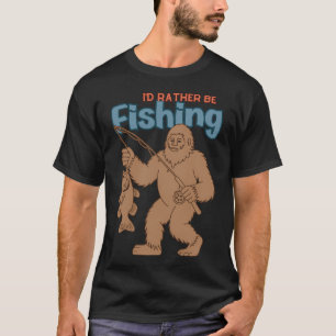 Camiseta Peixe da Bandeira Americana Engraçado Pescador Ban