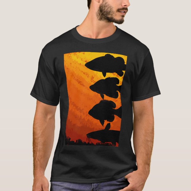 Camiseta Peixe de Água Doce (Vermelho) (Frente)
