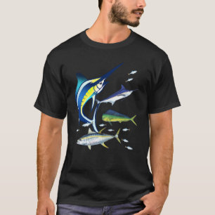 Camiseta Peixe de Água Salgada Espadim Mahi Atum Kingfing A