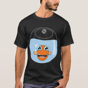 Camiseta Peixe de bolso preto pequeno