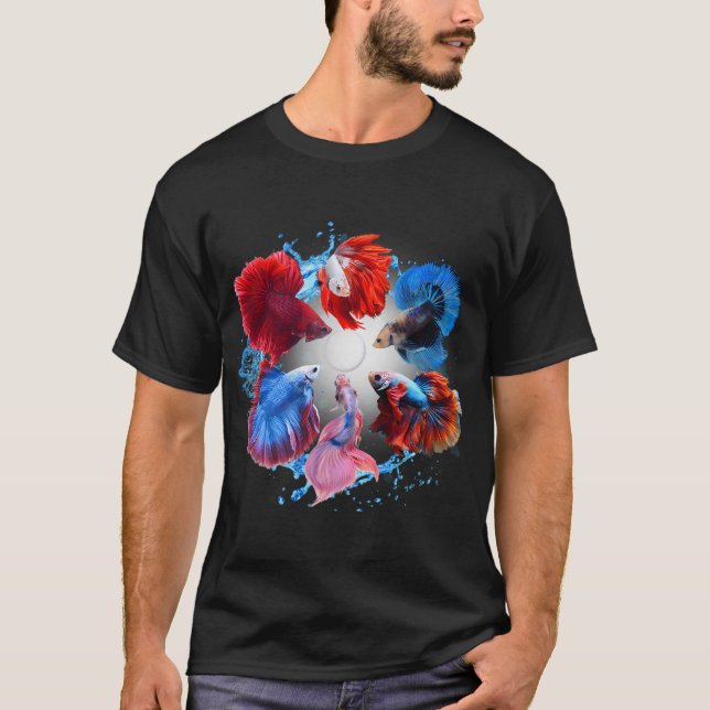 Camiseta Peixe de Combate Siames (Frente)