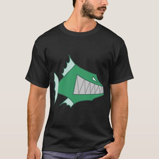 Camiseta peixe de desenho animado (Frente)