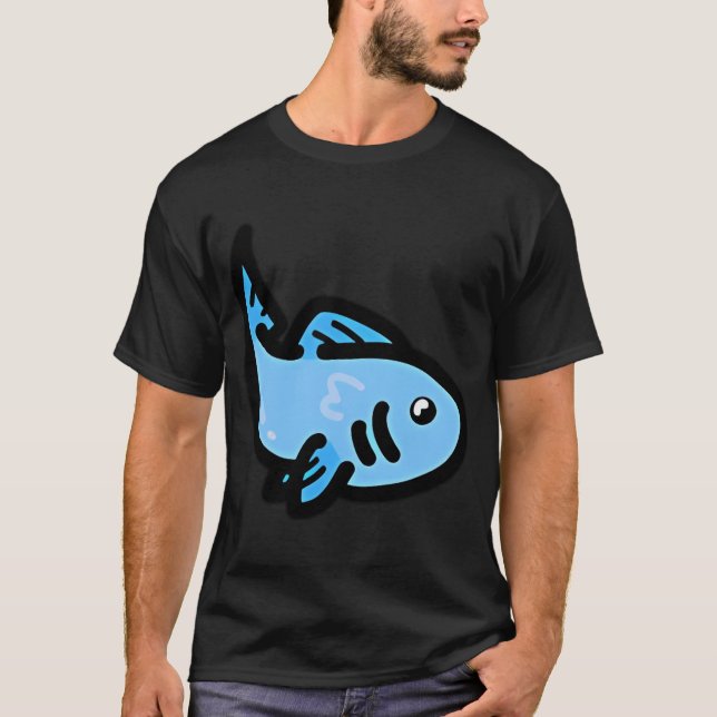 Camiseta Peixe de Desenho Animado (Frente)
