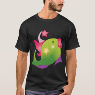 Camiseta Peixe de desenho animado com lábios grandes