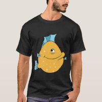 Peixe de desenho animado impresso