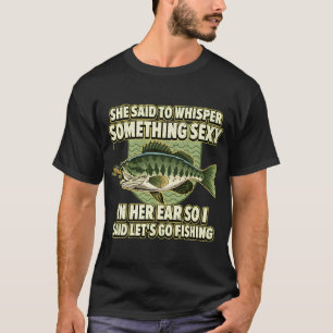 Camiseta Peixe de Natal de Pesca Engraçado