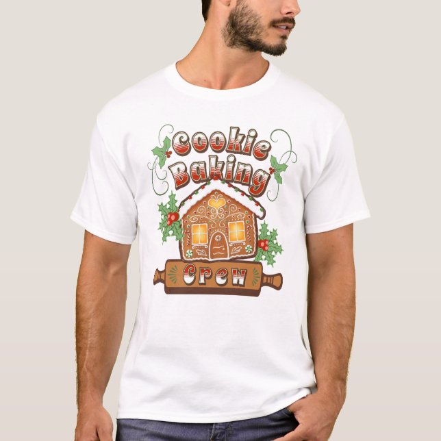 Camiseta Peixe de Natal - Tripulação de Gingerpão - (Frente)