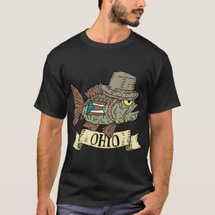 Camiseta peixe de ohio com chapéu.