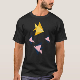 Camiseta Peixe de Origami em Sinfonia Aquática