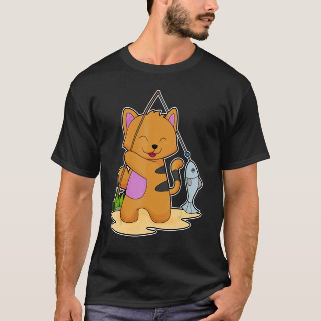 Camiseta Peixe de Pesca de Gato (Frente)