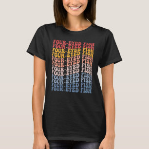 Camiseta Peixe-de-Quatro-Olhos Groovy Peixe Retro