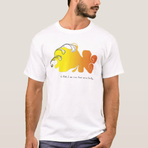 Camiseta Peixe de Redemoinho Abstrato – Novo Membro Colorid