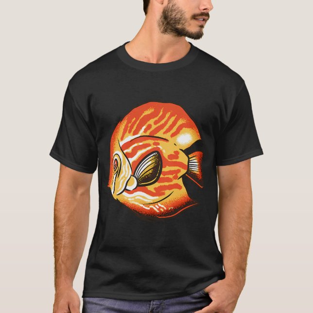 Camiseta peixe disco (Frente)