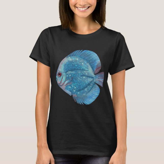 Camiseta Peixe Disco Azul (Frente)