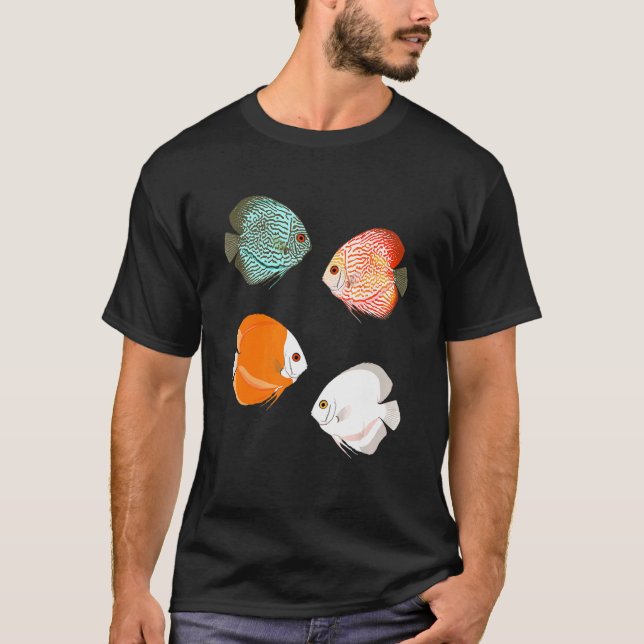 Camiseta Peixe Disco de Aquário (Frente)