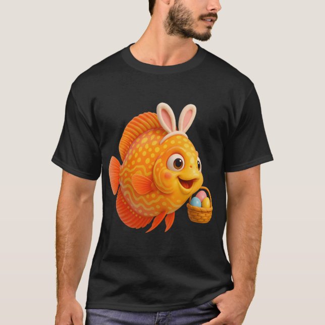 Camiseta Peixe Disco de Páscoa (Frente)