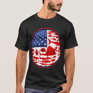 Camiseta peixe dos e.u.a.