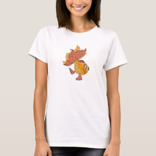 Camiseta Peixe Dourado Arte Popular Caprichosa Fantasia B