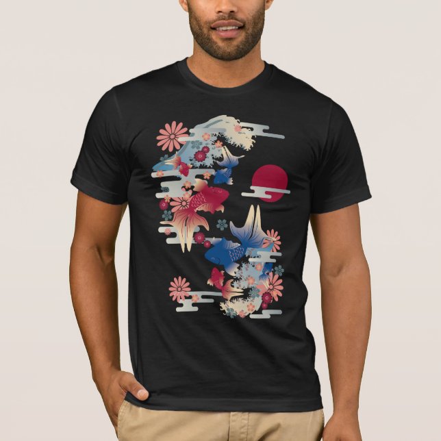Camiseta Peixe dourado colorido (Frente)