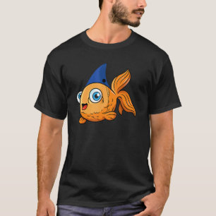 Camiseta Peixe dourado com barbatana de tubarão - motivação