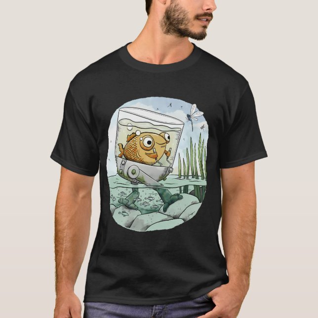 Camiseta Peixe Dourado Deixa os Baios (Frente)
