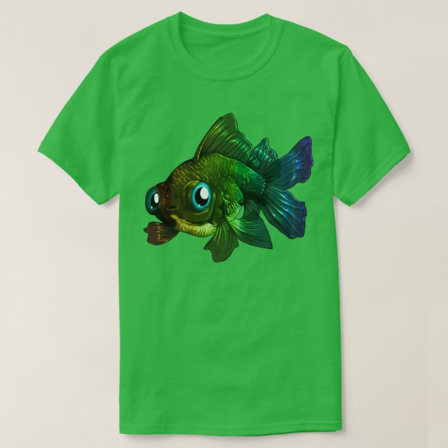 Camiseta Peixe-dourado-do-arco-íris (Frente do Design)