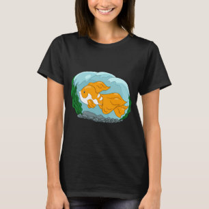 Camiseta Peixe Dourado e Branco Fofo