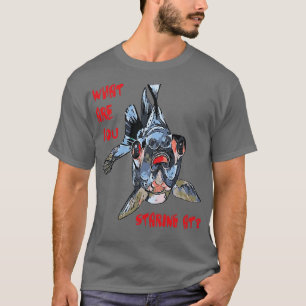 Camiseta Peixe Dourado E Diversão O Que Você Está Olhando C