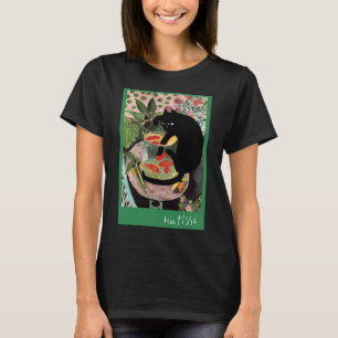 Camiseta peixe dourado e um gato de matisse