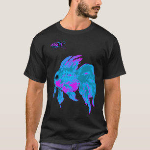 Camiseta peixe dourado elétrico legal & inseto