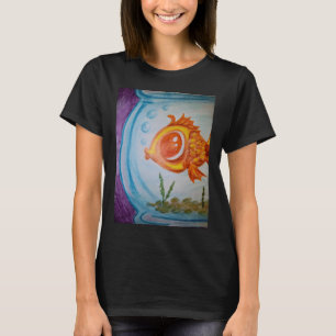 Camiseta Peixe Dourado Em Aquário