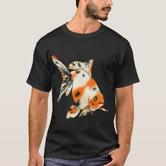 Camiseta Peixe Dourado Fantail Calico (Frente)