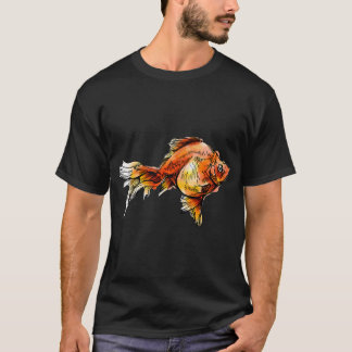 Camiseta Peixe Dourado Linework