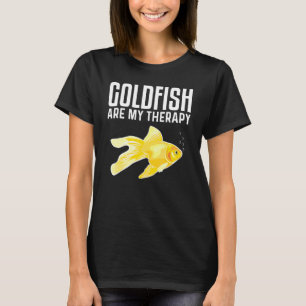 Camiseta Peixe Dourado Para Homens Mulheres Aquário Dourado