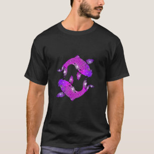 Camiseta Peixe Dourado Peixe Artístico Koi Carpa