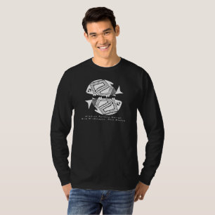 Camiseta Peixe Duplo, Mimbres Design de Bateria Hoodie