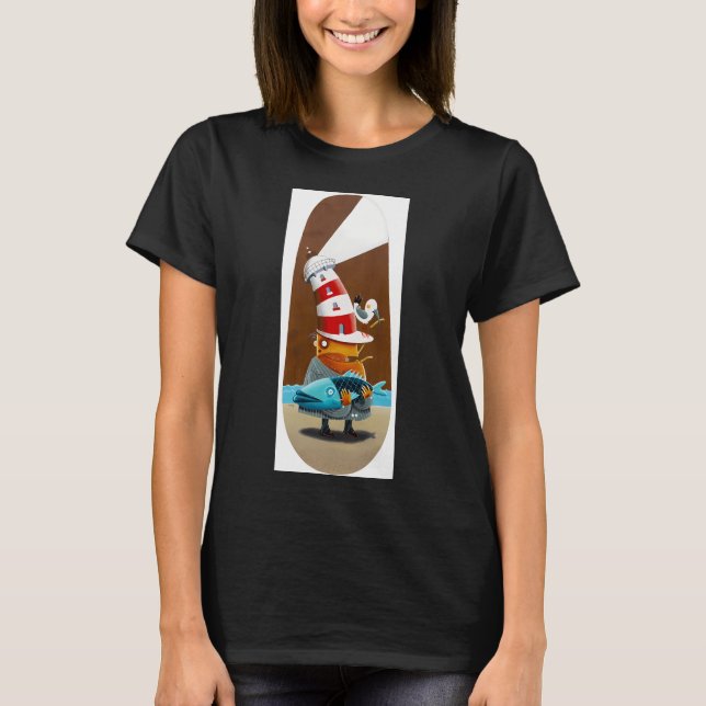 Camiseta Peixe e batata frita (Frente)