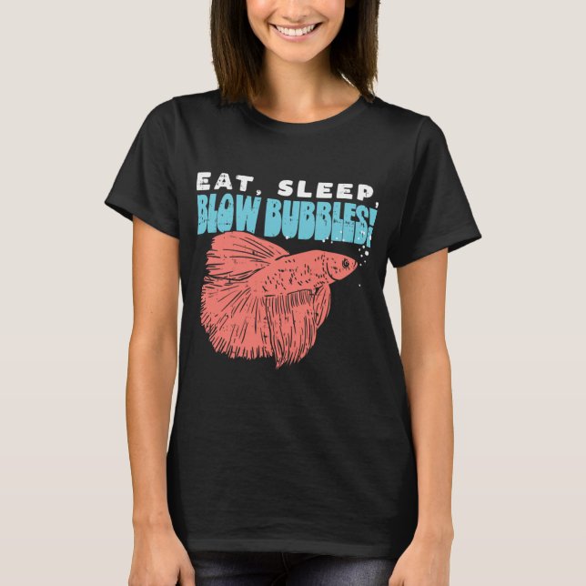 Camiseta Peixe e peixe-saltador a0407 (Frente)