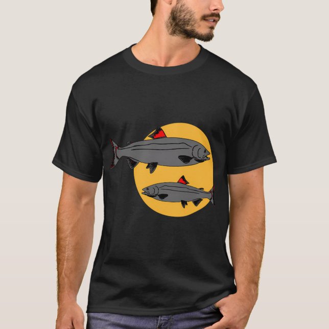 Camiseta Peixe em Amarelo Mostarda (Frente)