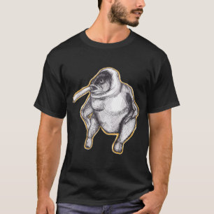 Camiseta Peixe em uma Galinha Fumando um Cigarro (borda ama