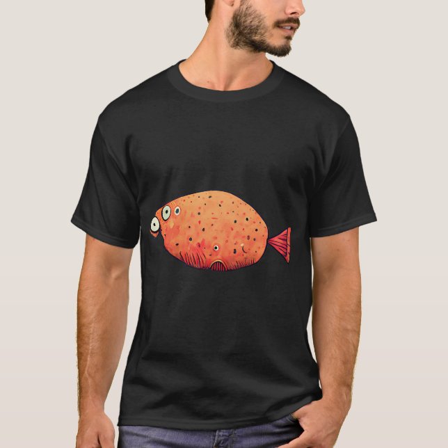 Camiseta Peixe Engraçado - Animal Fofo (Frente)