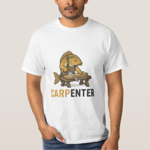Camiseta Peixe Engraçado Carpinteiro Pun Animal